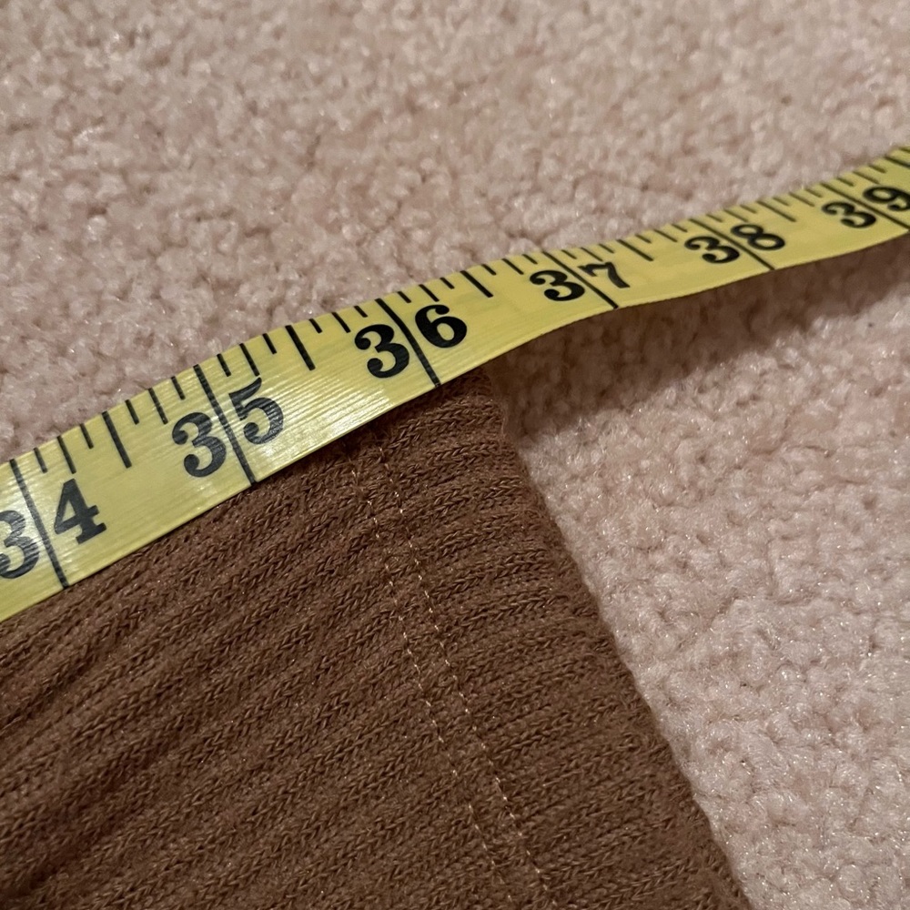 Urban Outfitters high waisted tied brown flare sweater stretchy trousers size XS - Picture 5 of 7